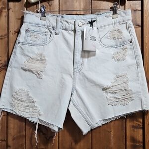 BDG Urban Outfitters Dropped Waist Destroyed Denim Shorts 28